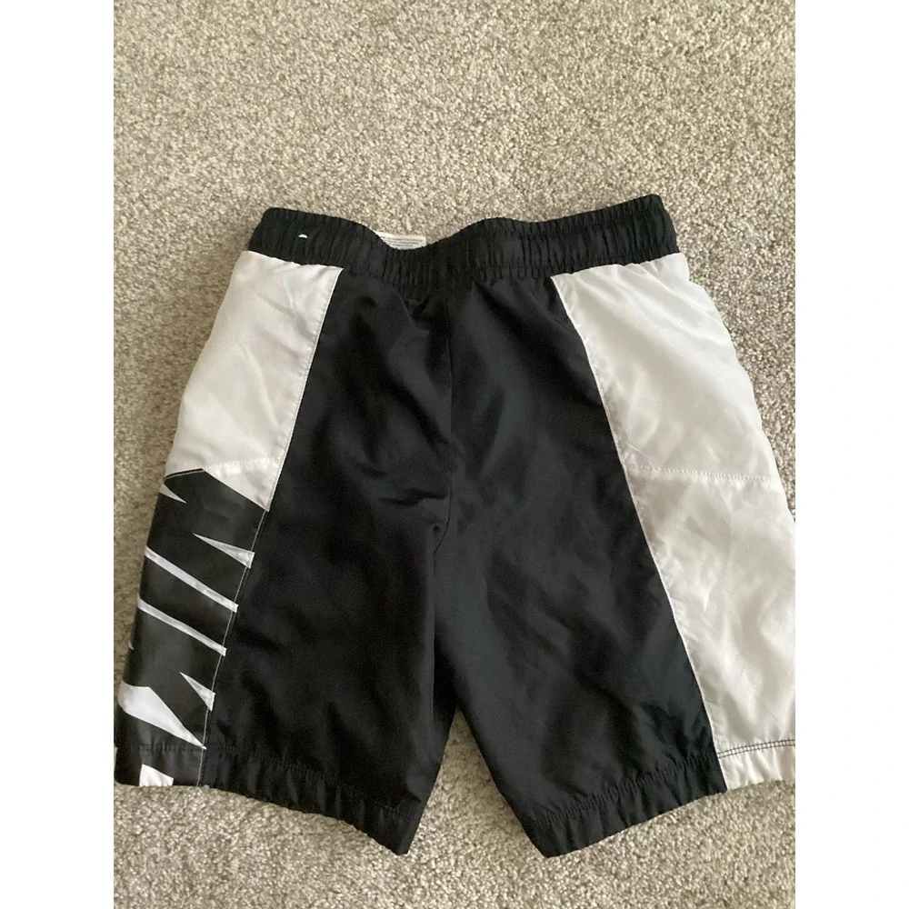 Nike Boys Swim Trunks Size XS Black/ White